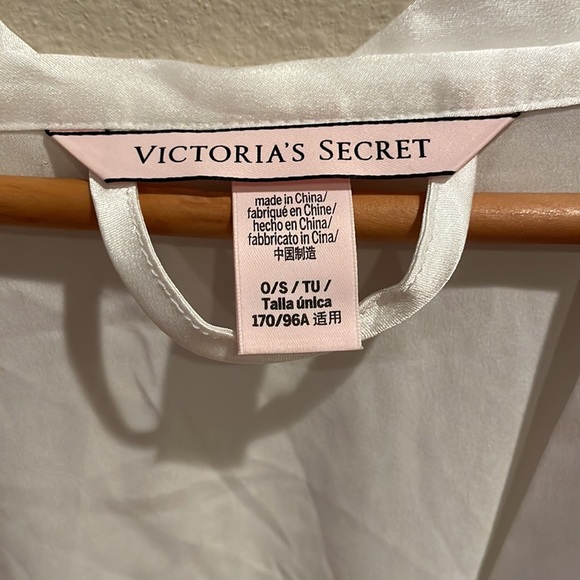 Victoria's Secret "Something Blue" Rhinestone BRIDE White Robe with‎ Tie O/S - Picture 5 of 10